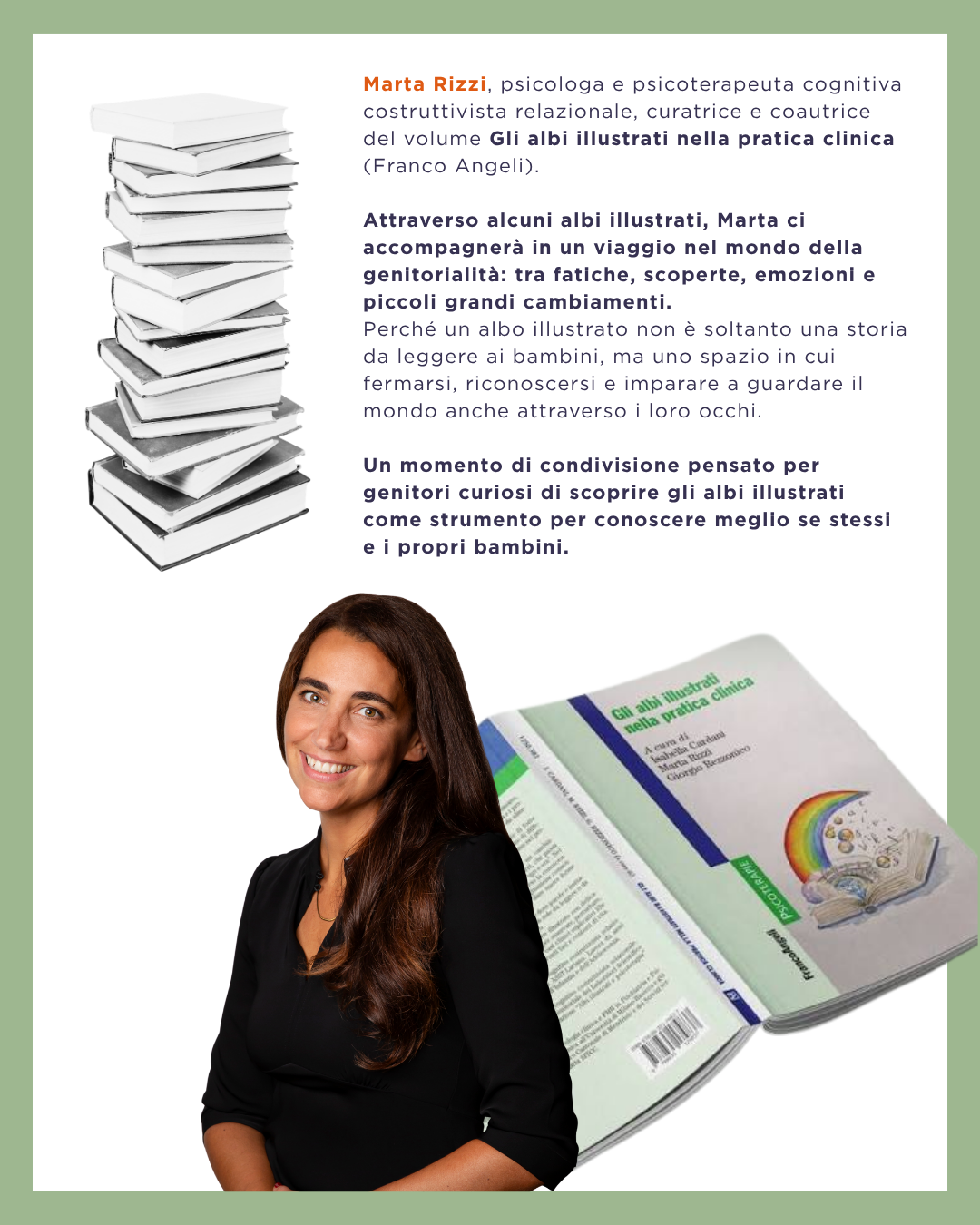 Marta Rizzi, psicologa e psicoterapeuta, con il volume Gli albi illustrati nella pratica clinica